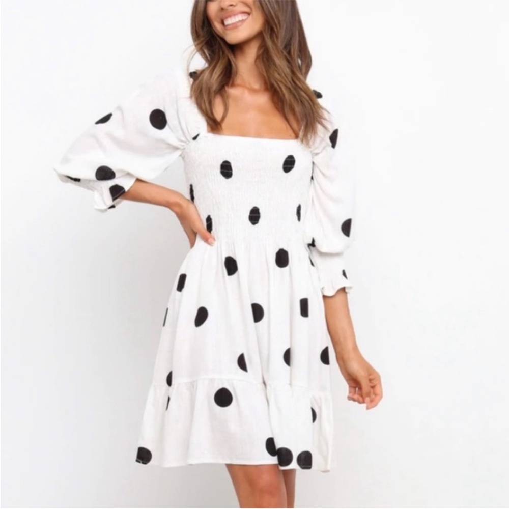 Petal & Pup Preppy Flowy  Polka Dot Summer Dress